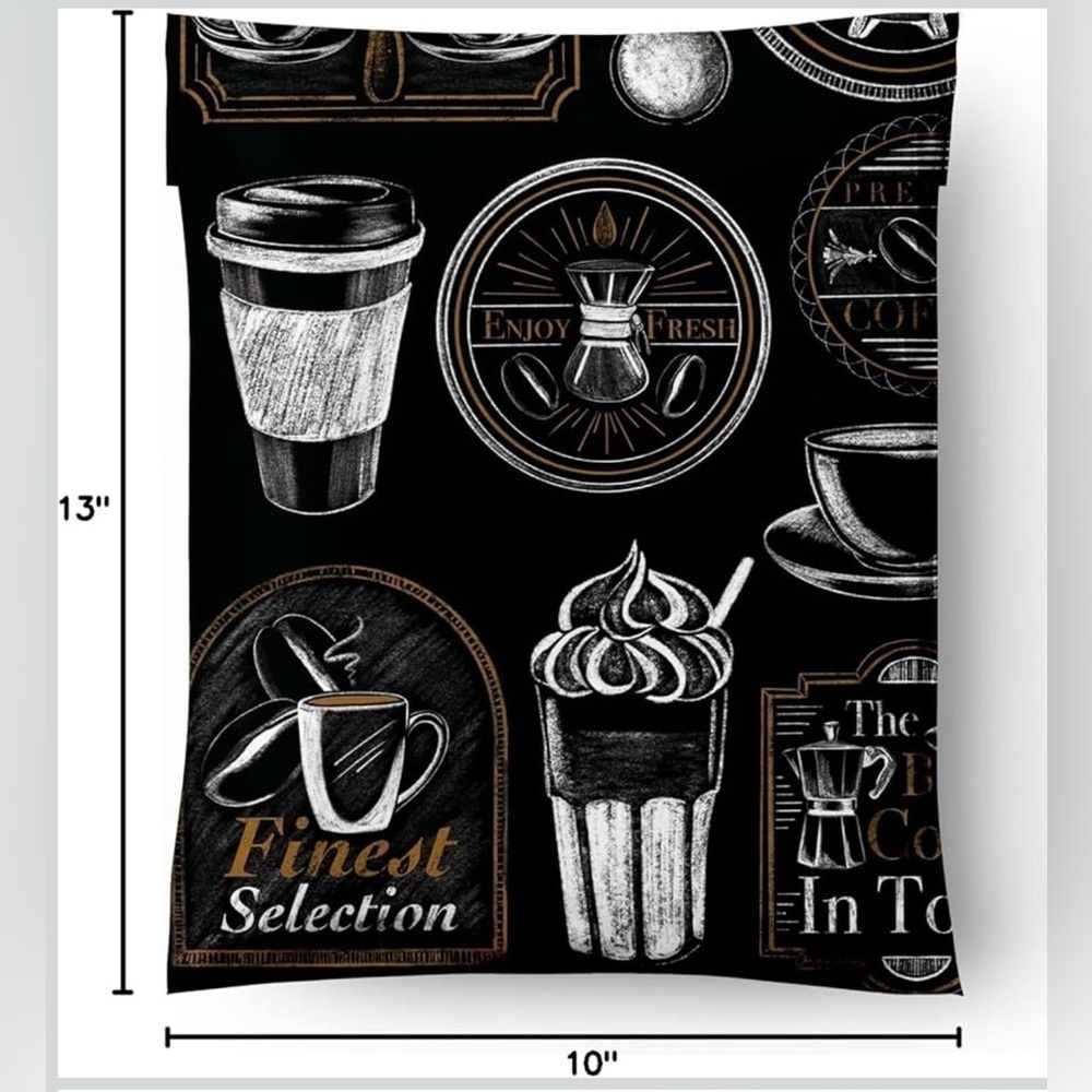 10 Count - 10x13 inch Polymailers (BUT FIRST, COFFEE) - Picture 6 of 10